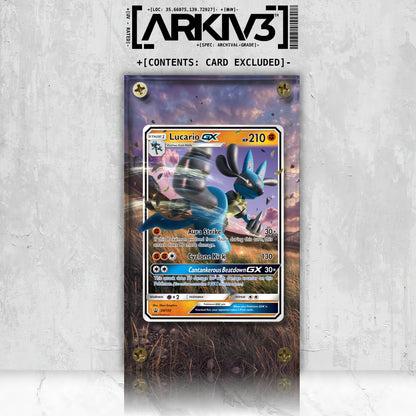 [UNIT: SM100/248] // Lucario-GX Extended Art Display Case - Raw