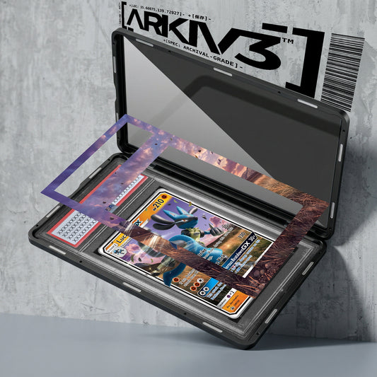 ARKIV3 PSA graded exploded mockup