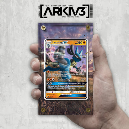 [UNIT: SM100/248] // Lucario-GX Extended Art Display Case - Raw