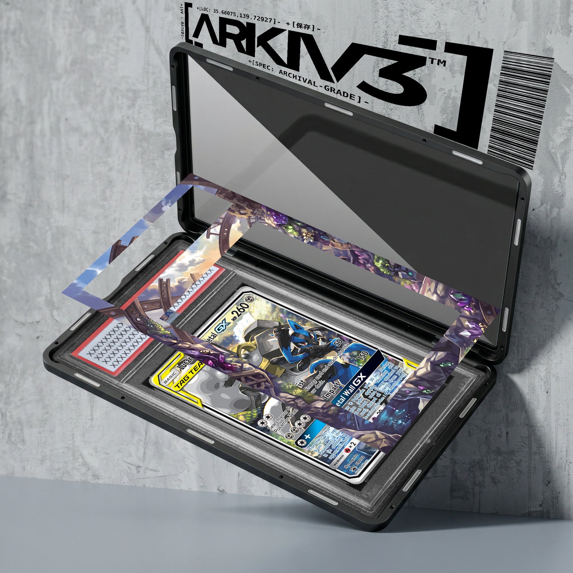 ARKIV3 PSA graded exploded mockup