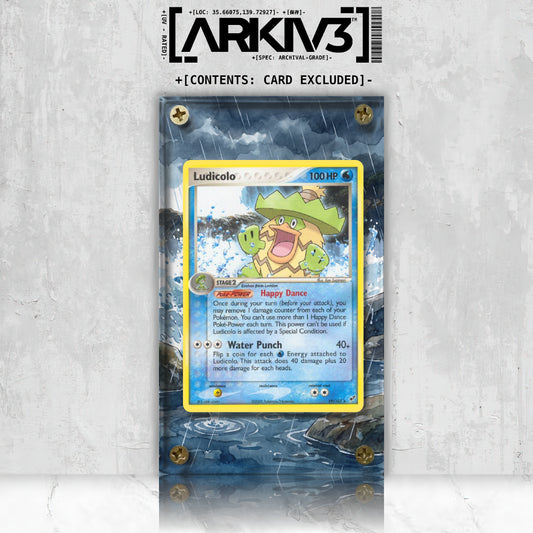 [UNIT: 19/107] // Ludicolo Extended Art Display Case - Raw