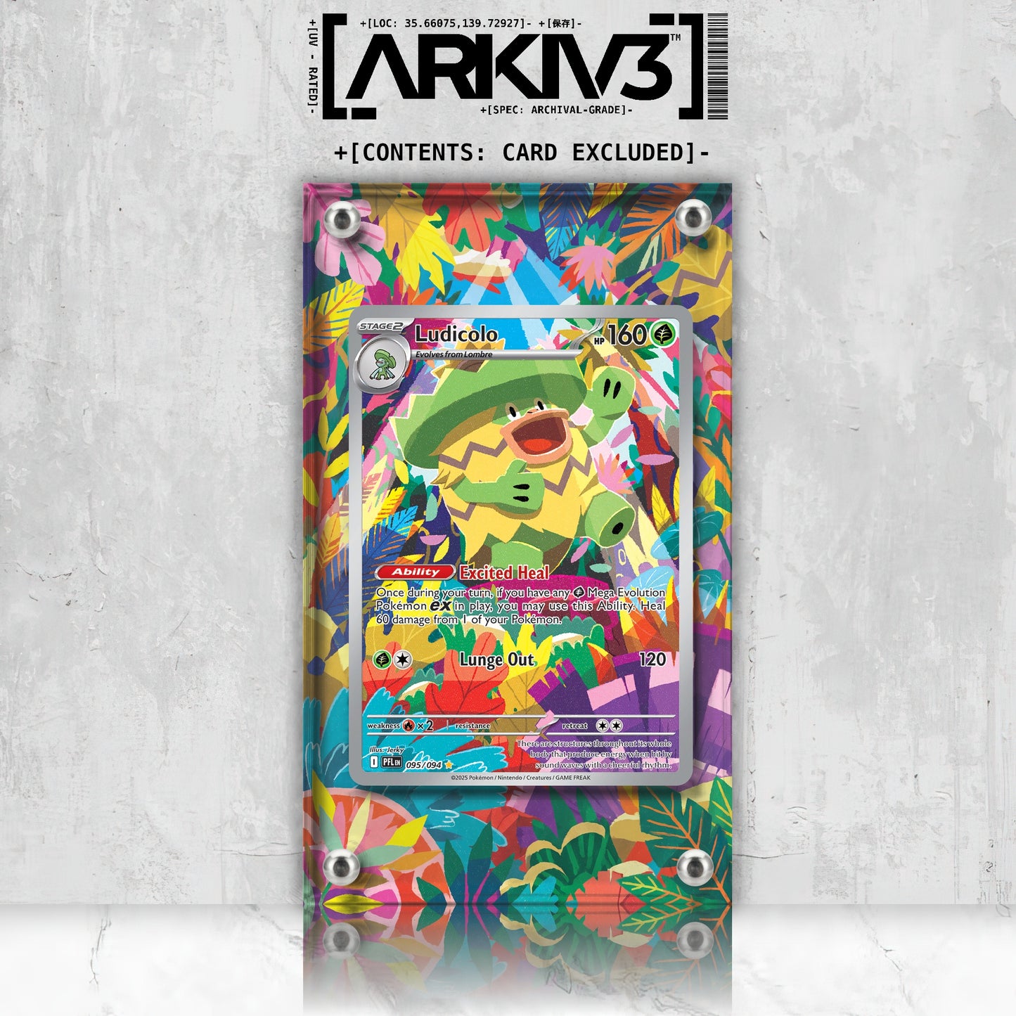 [UNIT: 95/94] // Ludicolo Extended Art Display Case - Raw