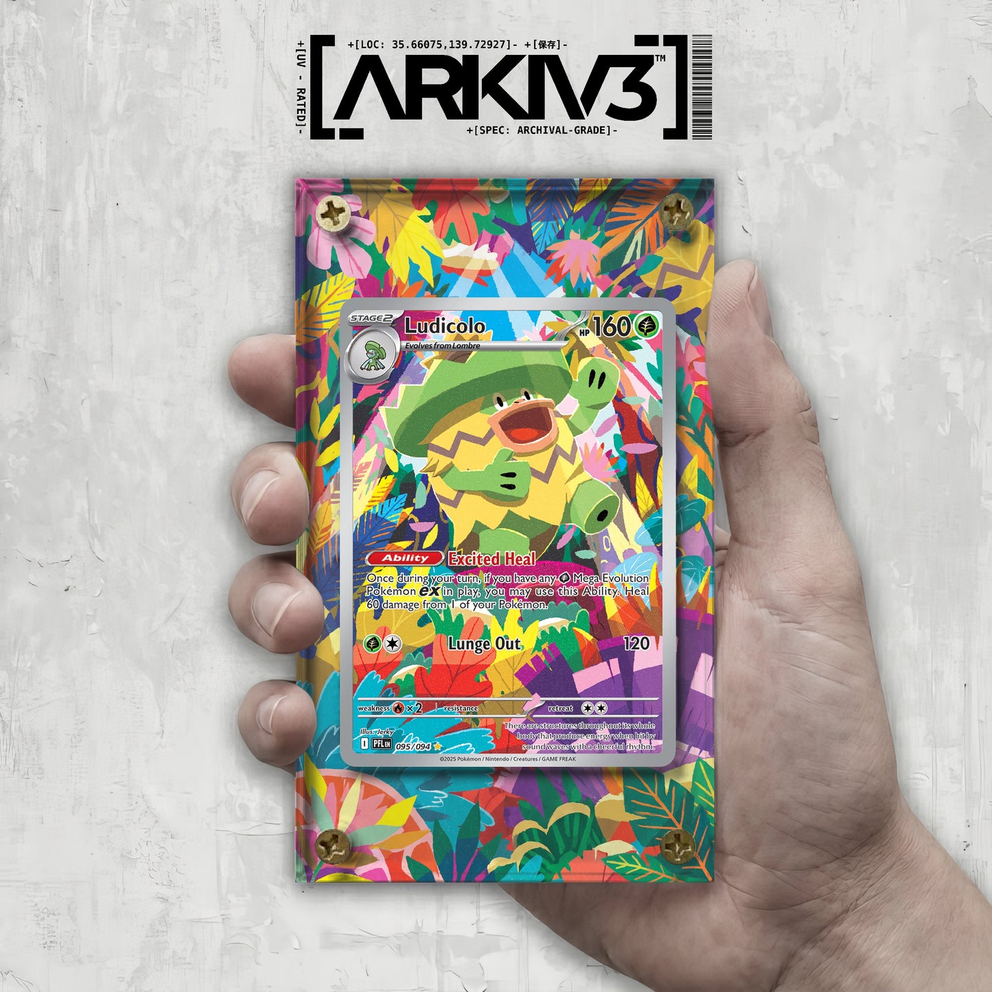 [UNIT: 95/94] // Ludicolo Extended Art Display Case - Raw