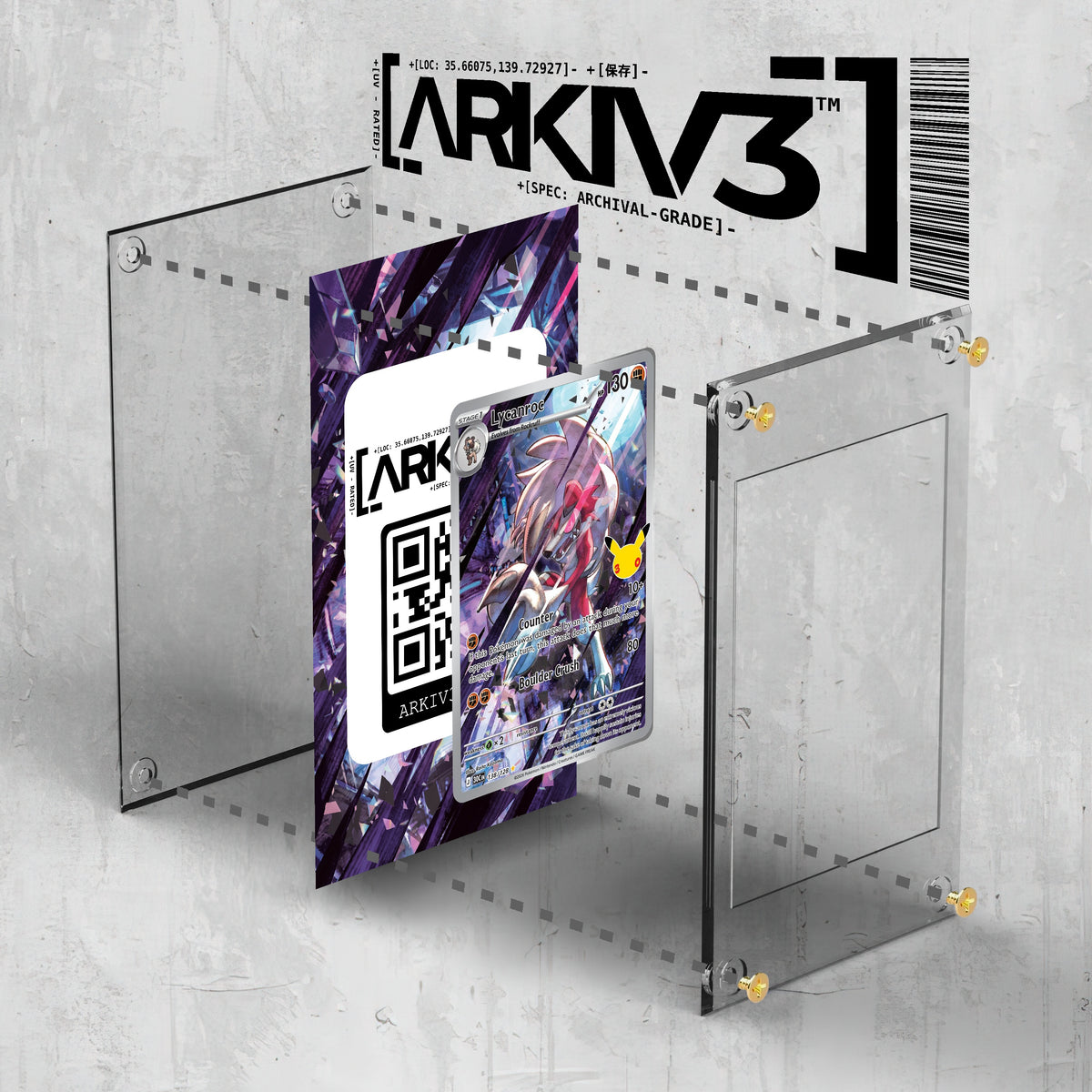 [UNIT: 138/128] // Lycanroc Extended Art Display Case - Raw