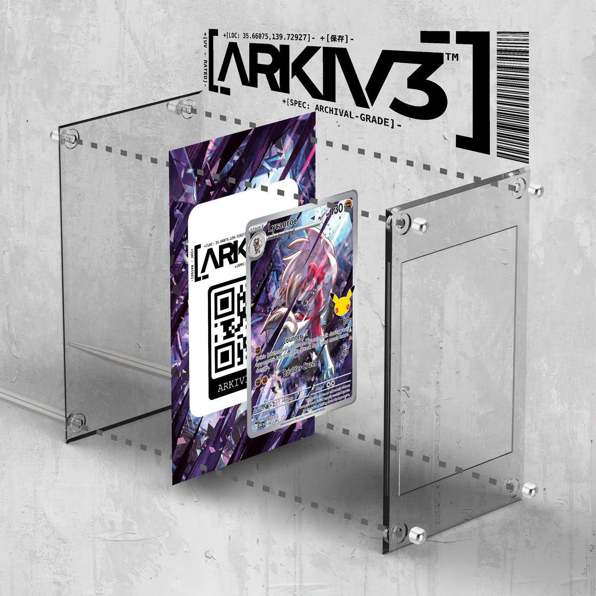 [UNIT: 138/128] // Lycanroc Extended Art Display Case - Raw