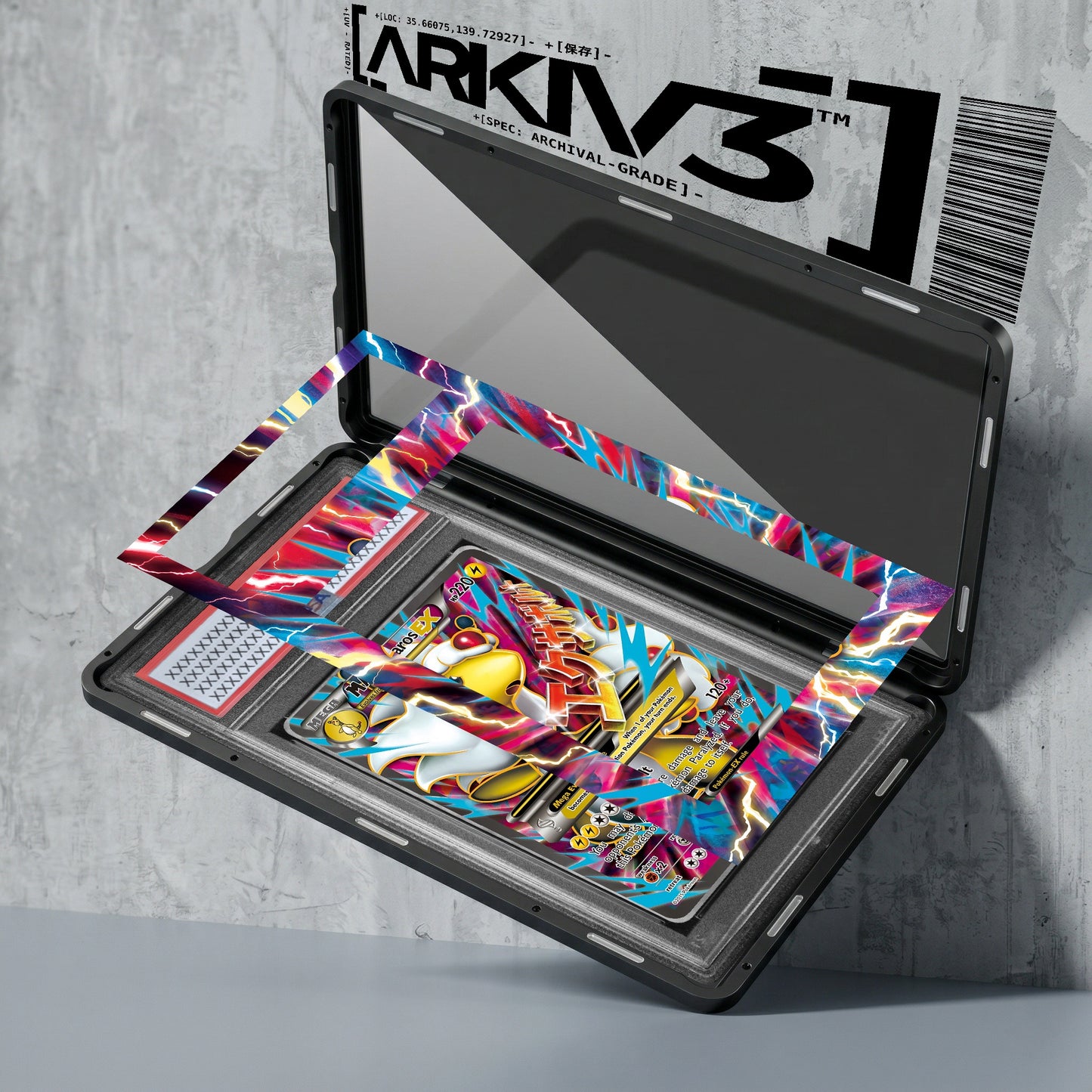 ARKIV3 PSA graded exploded mockup