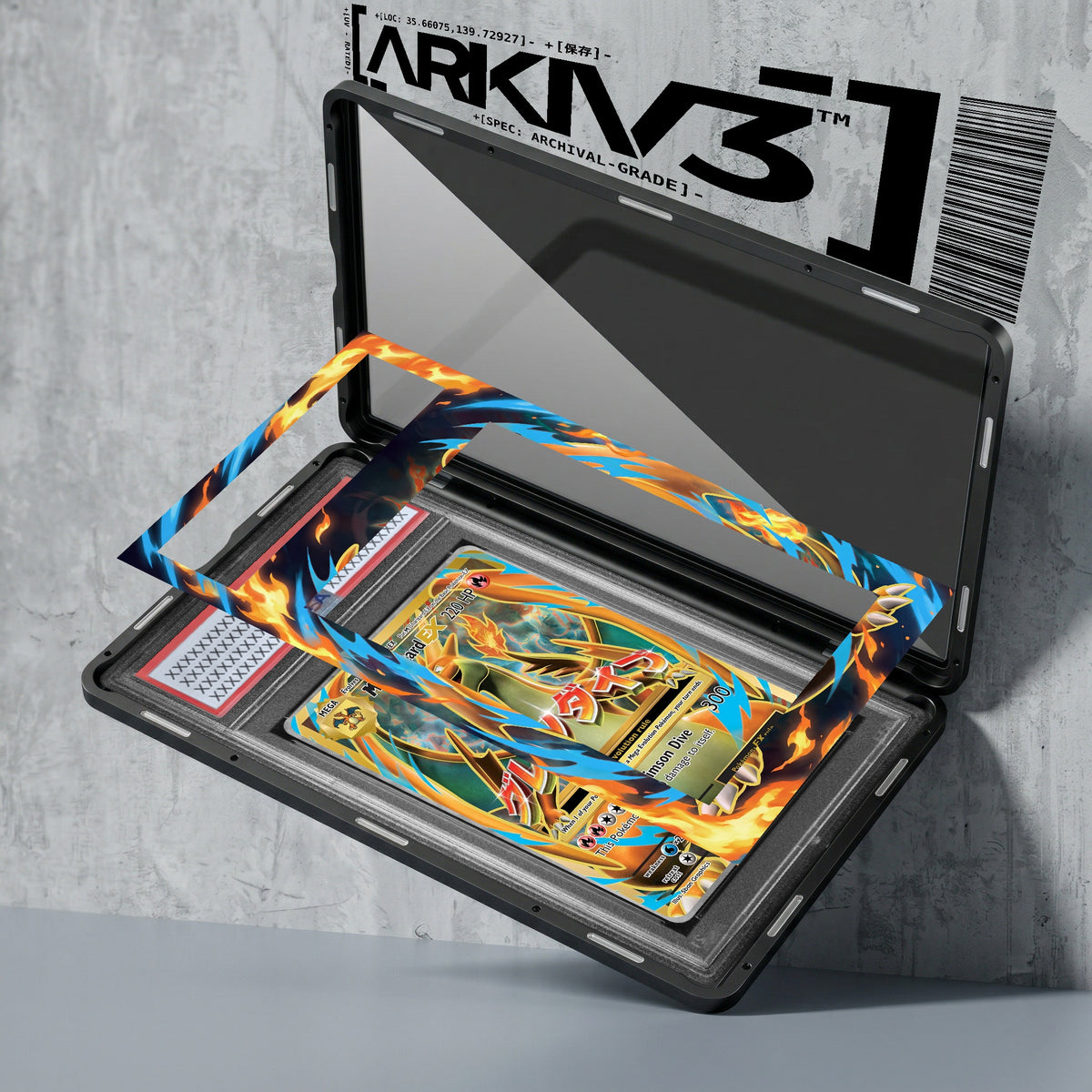ARKIV3 PSA graded exploded mockup