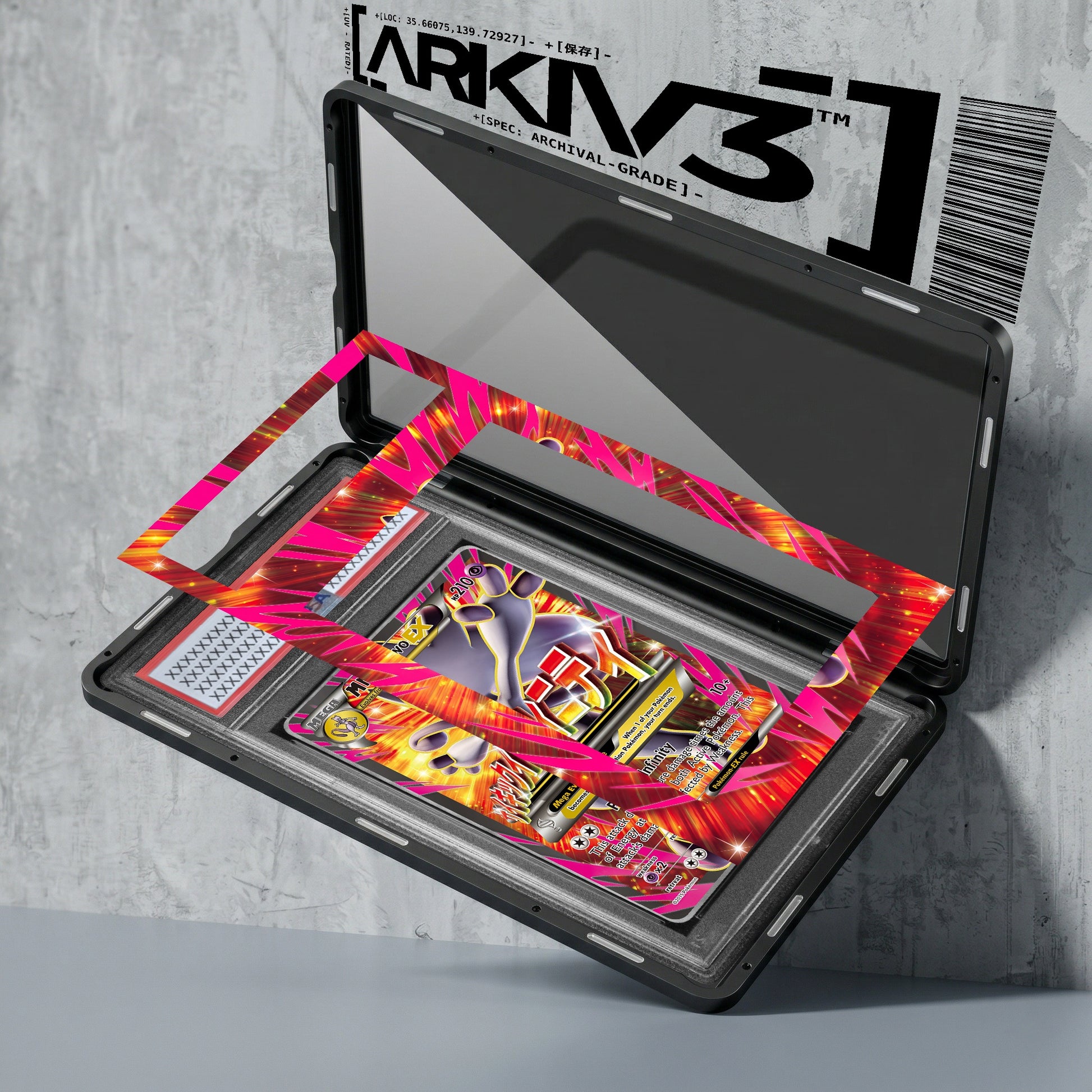 ARKIV3 PSA graded exploded mockup