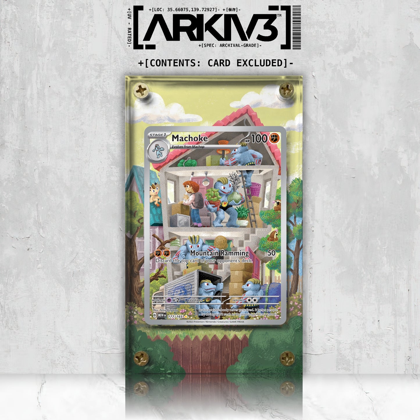 [UNIT: 177/165] // Machoke Extended Art Display Case - Raw