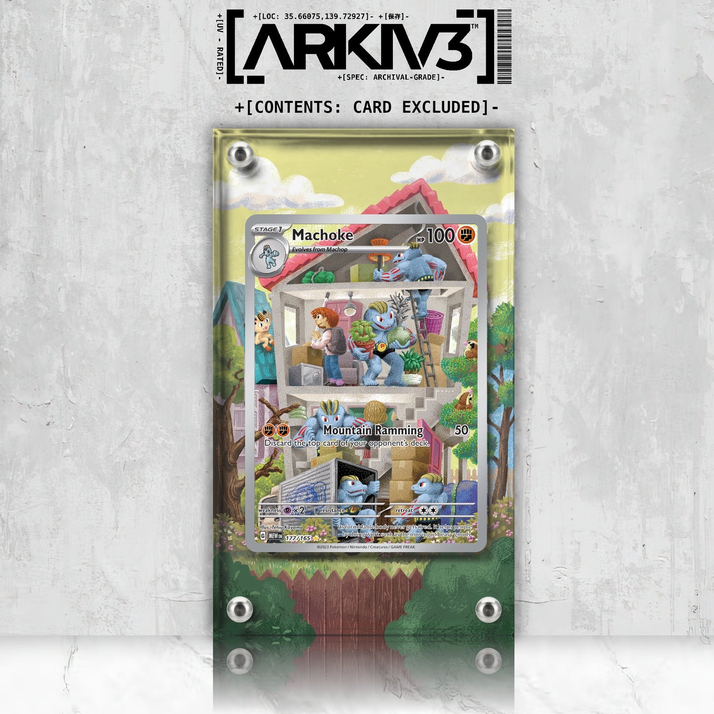 [UNIT: 177/165] // Machoke Extended Art Display Case - Raw