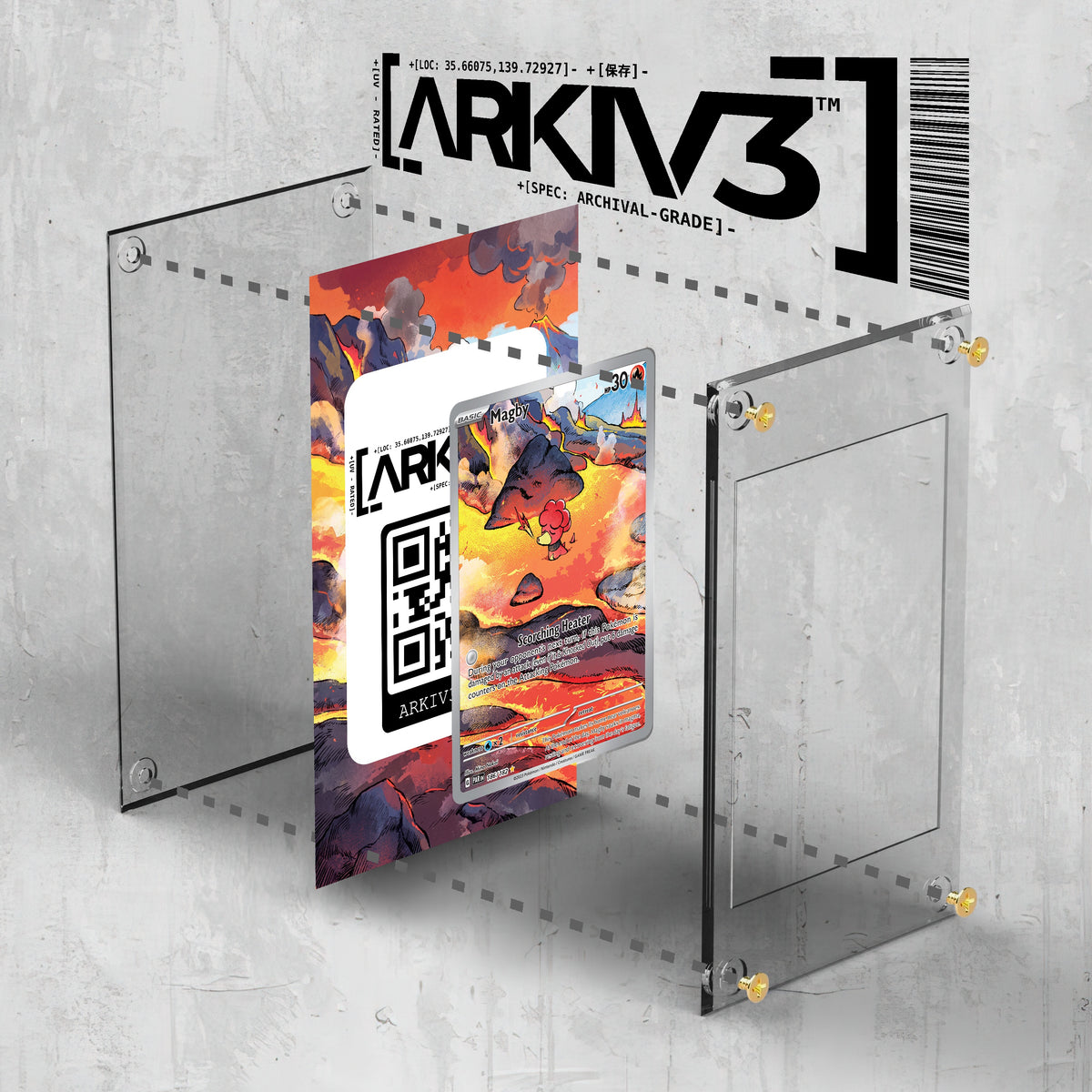 [UNIT: 186/182] // Magby Extended Art Display Case - Raw