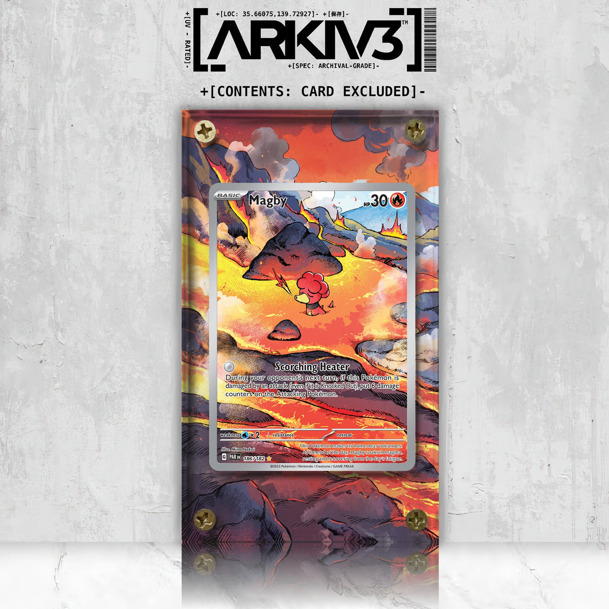 [UNIT: 186/182] // Magby Extended Art Display Case - Raw