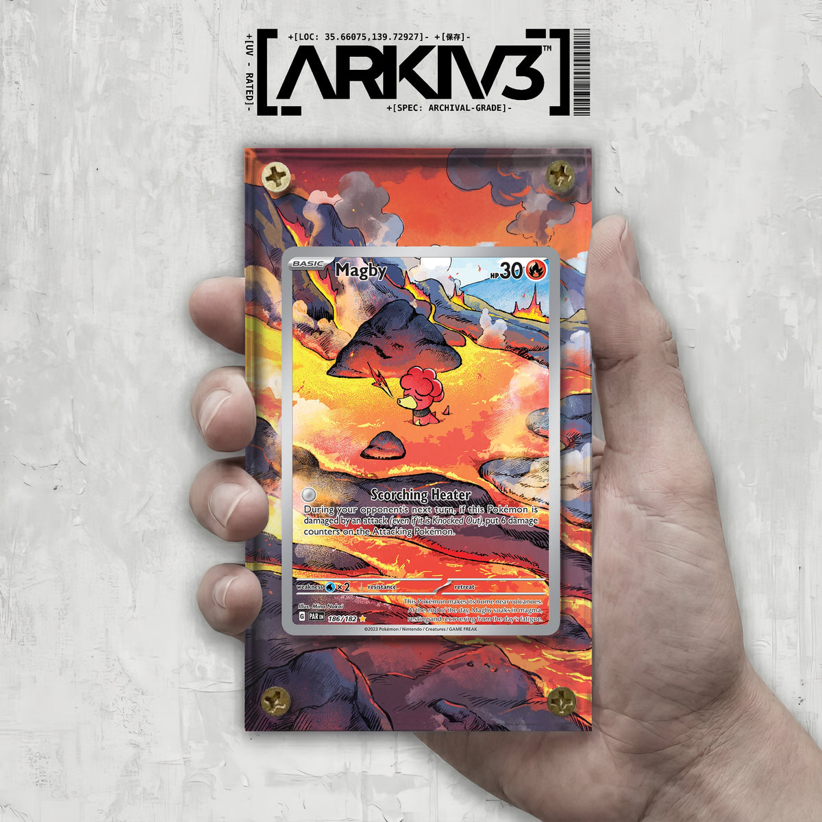 [UNIT: 186/182] // Magby Extended Art Display Case - Raw
