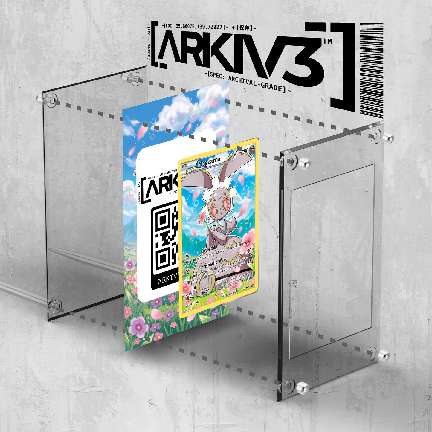 [UNIT: XY186/211] // Magearna Extended Art Display Case - Raw