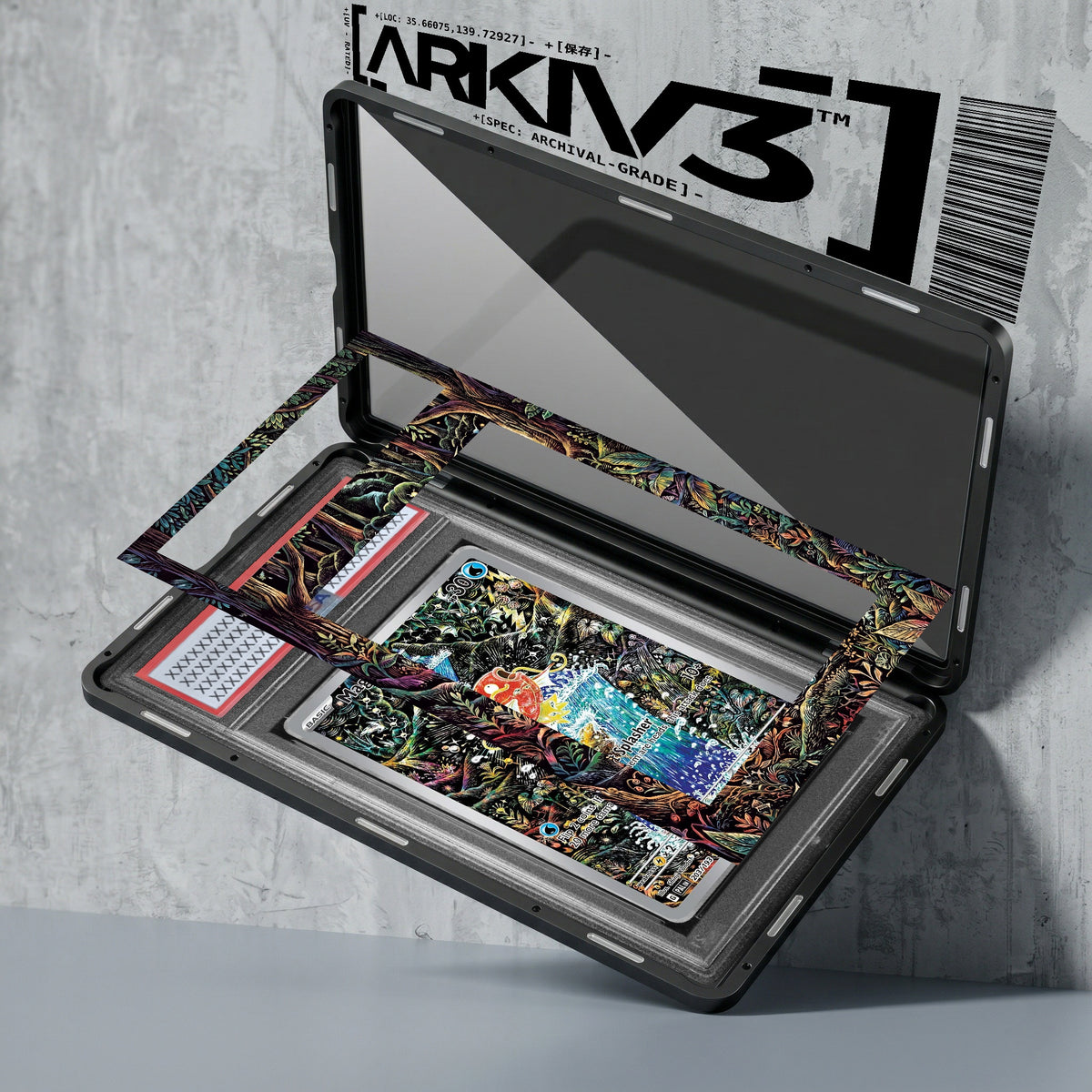 ARKIV3 PSA graded exploded mockup