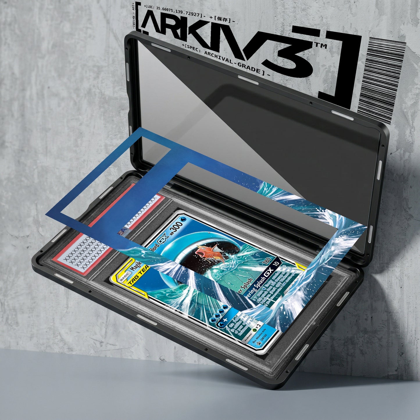 ARKIV3 PSA graded exploded mockup