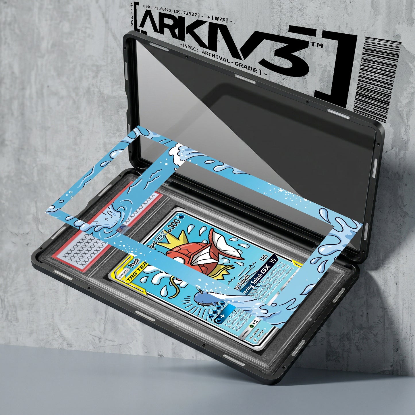 ARKIV3 PSA graded exploded mockup