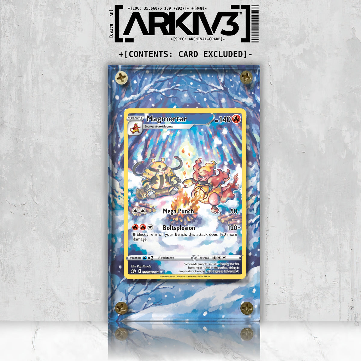 [UNIT: GG03/70] // Magmortar Extended Art Display Case - Raw