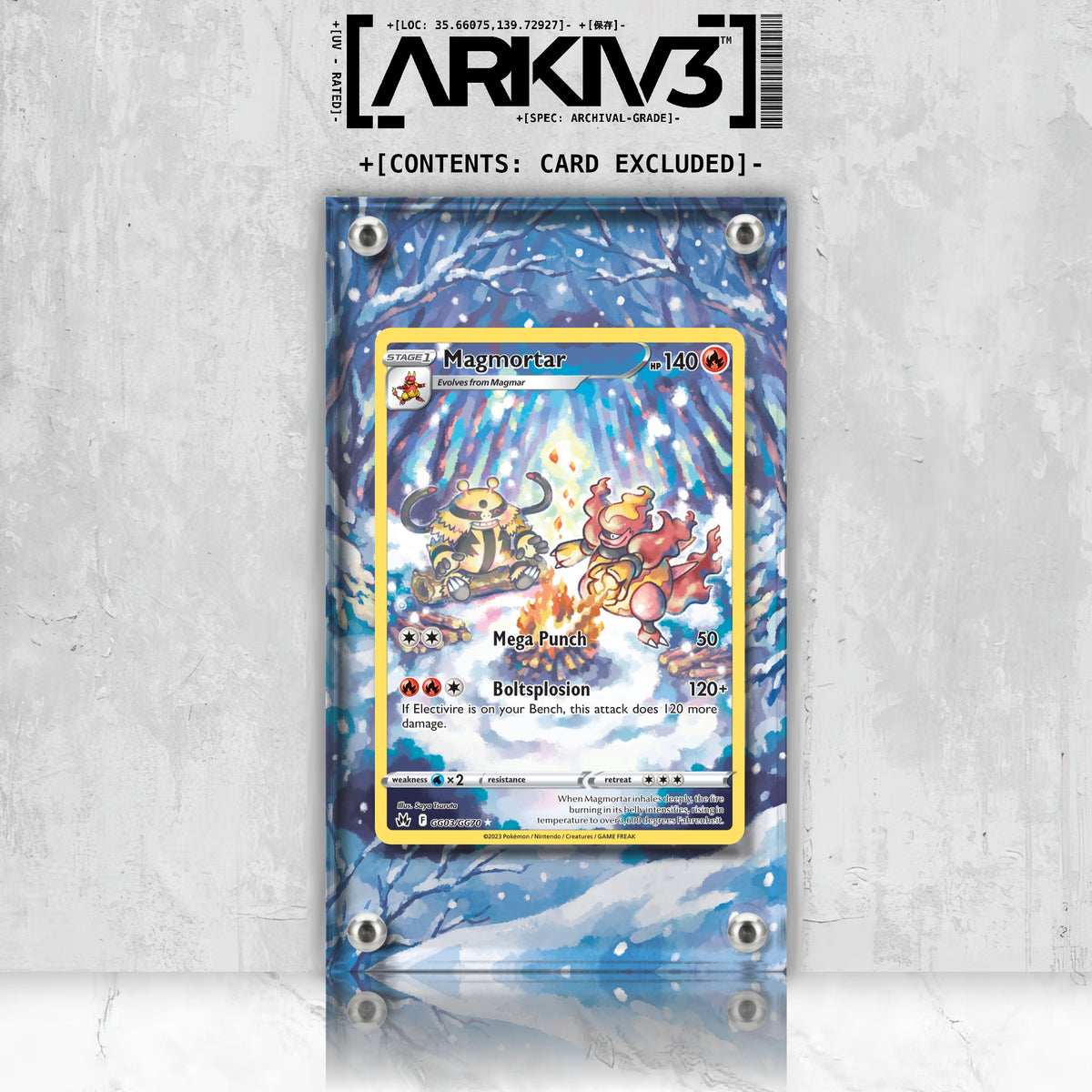 [UNIT: GG03/70] // Magmortar Extended Art Display Case - Raw
