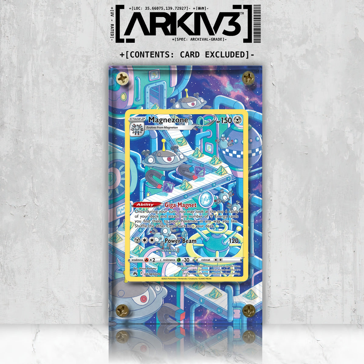 [UNIT: GG18/70] // Magnezone Extended Art Display Case - Raw