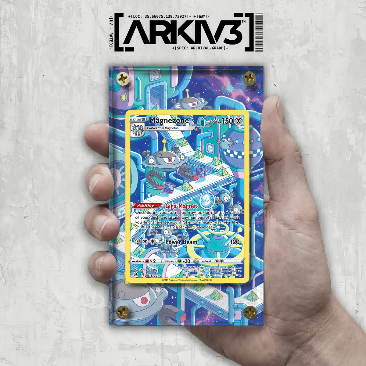[UNIT: GG18/70] // Magnezone Extended Art Display Case - Raw