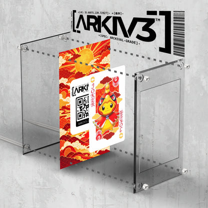 [UNIT: ] // Maiko & Okuge Pikachu - Ho-Oh (Joker) Playing Cards Extended Art Display Case - Raw