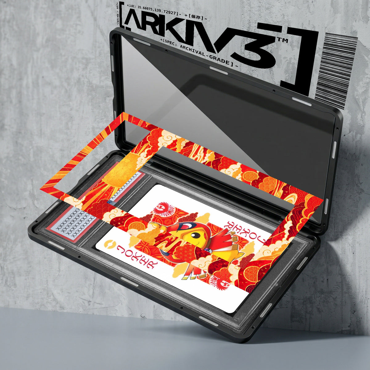 ARKIV3 PSA graded exploded mockup