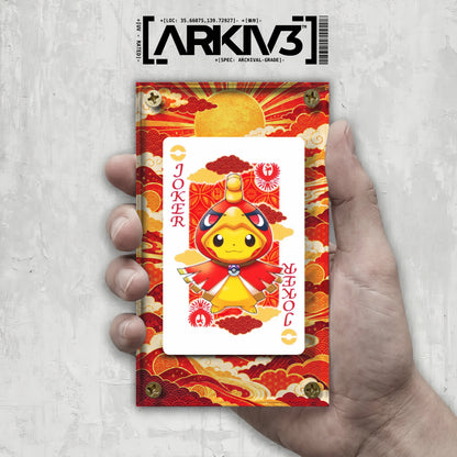 [UNIT: ] // Maiko & Okuge Pikachu - Ho-Oh (Joker) Playing Cards Extended Art Display Case - Raw
