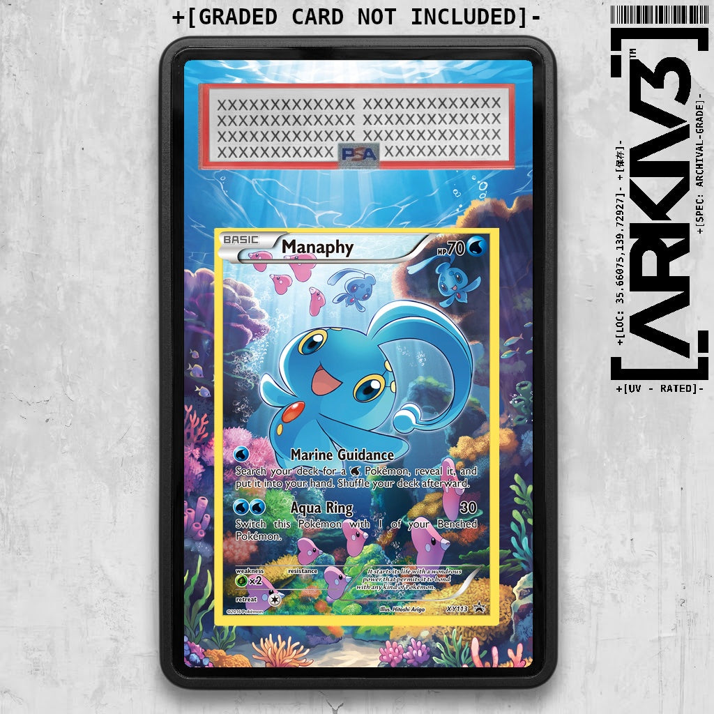 [UNIT: XY113/211] // Manaphy Extended Art Display Case - Graded