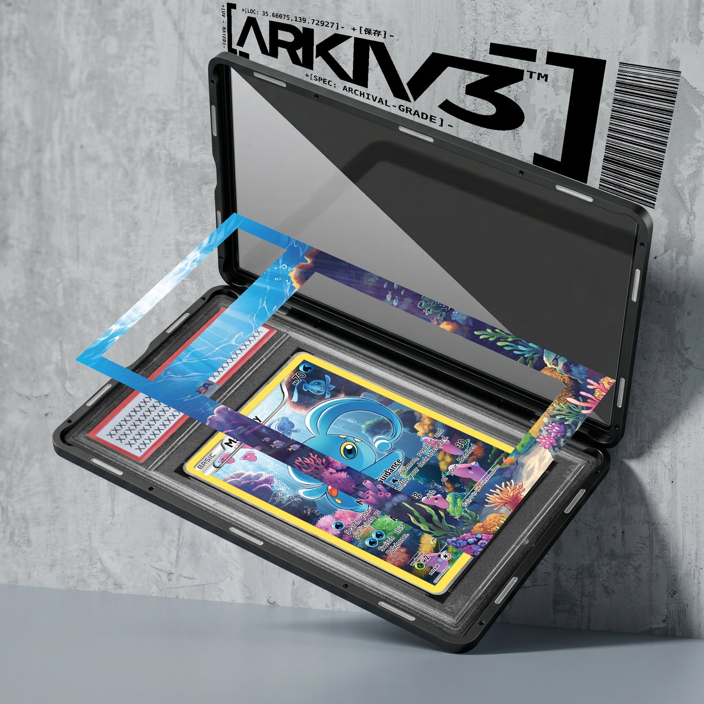 [UNIT: XY113/211] // Manaphy Extended Art Display Case - Graded