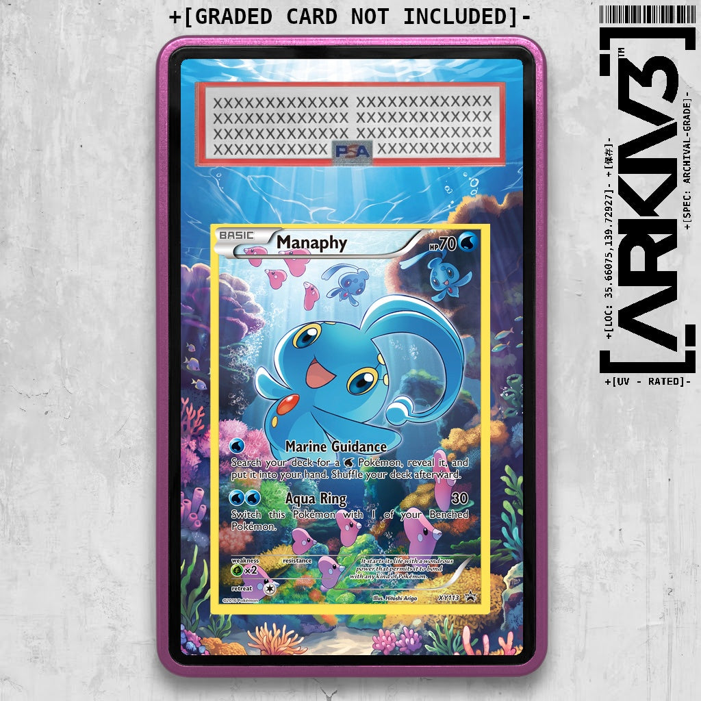 [UNIT: XY113/211] // Manaphy Extended Art Display Case - Graded