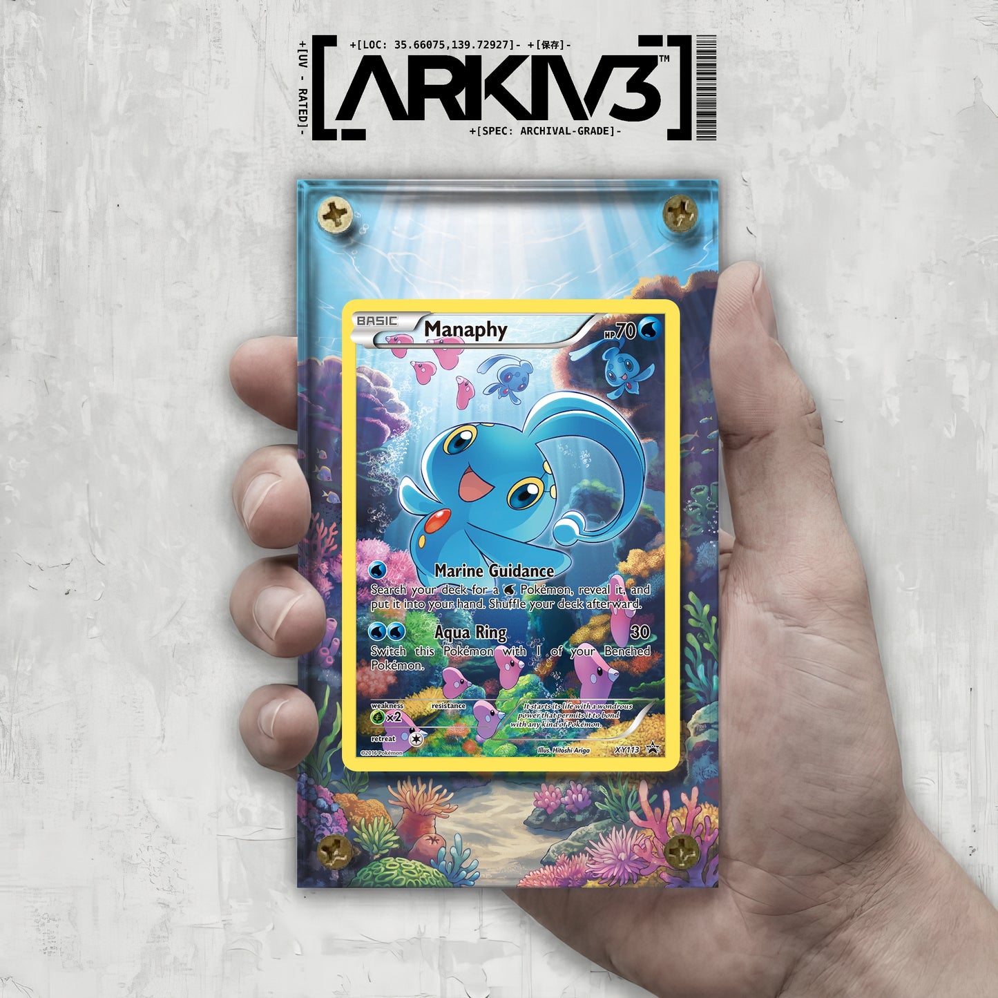 [UNIT: XY113/211] // Manaphy Extended Art Display Case - Raw