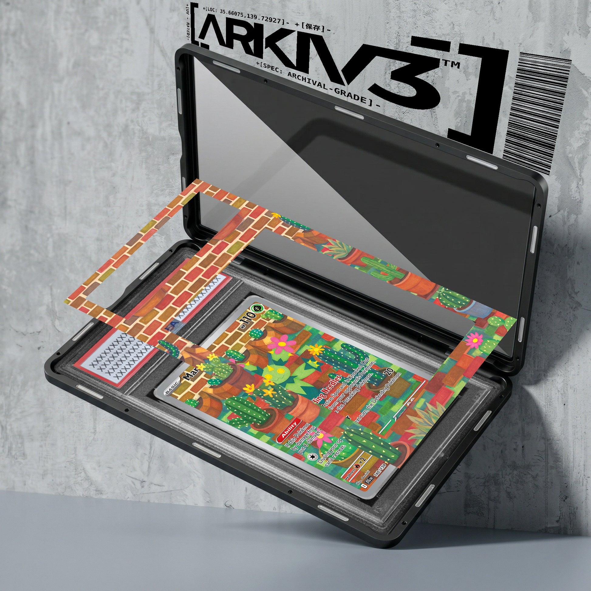 ARKIV3 PSA graded exploded mockup