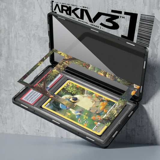 ARKIV3 PSA graded exploded mockup