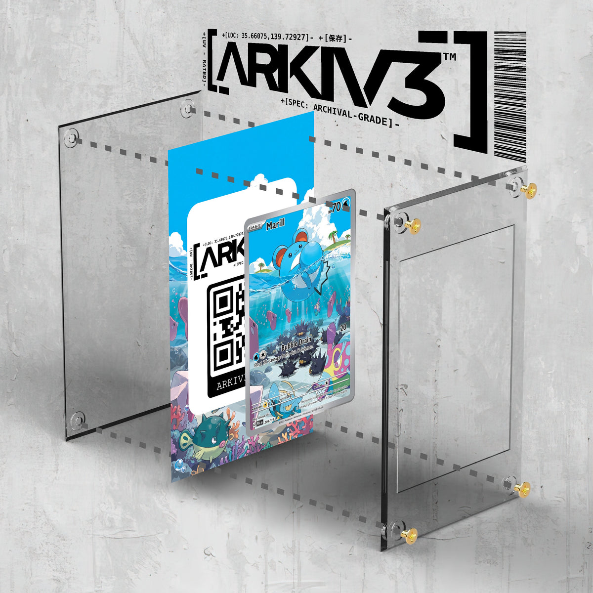 [UNIT: 204/193] // Marill Extended Art Display Case - Raw