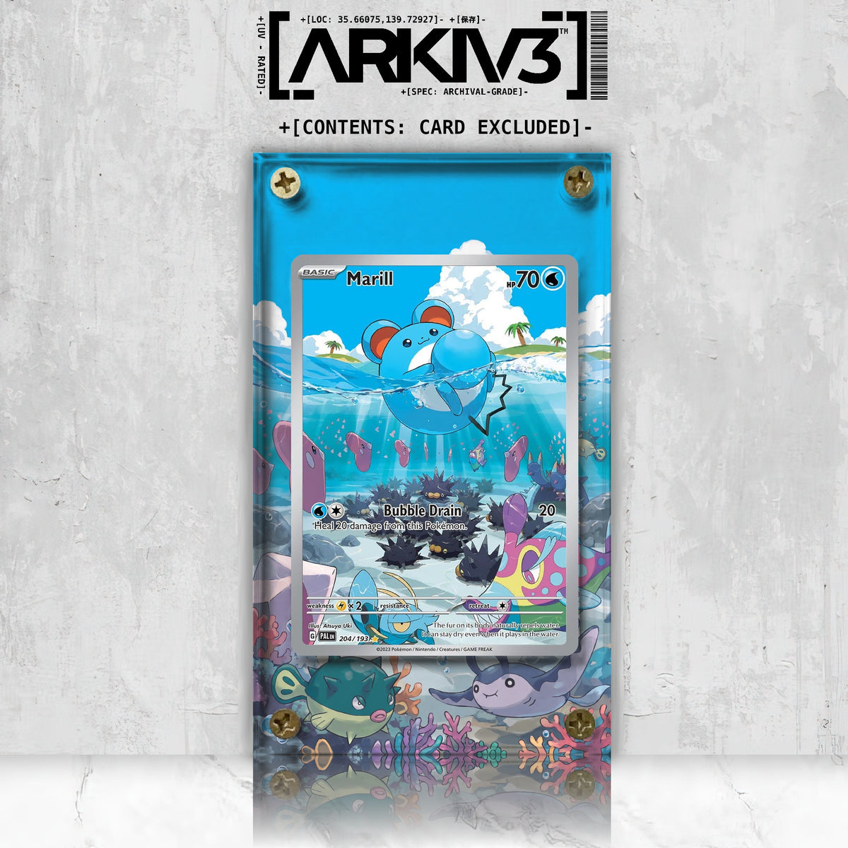 [UNIT: 204/193] // Marill Extended Art Display Case - Raw