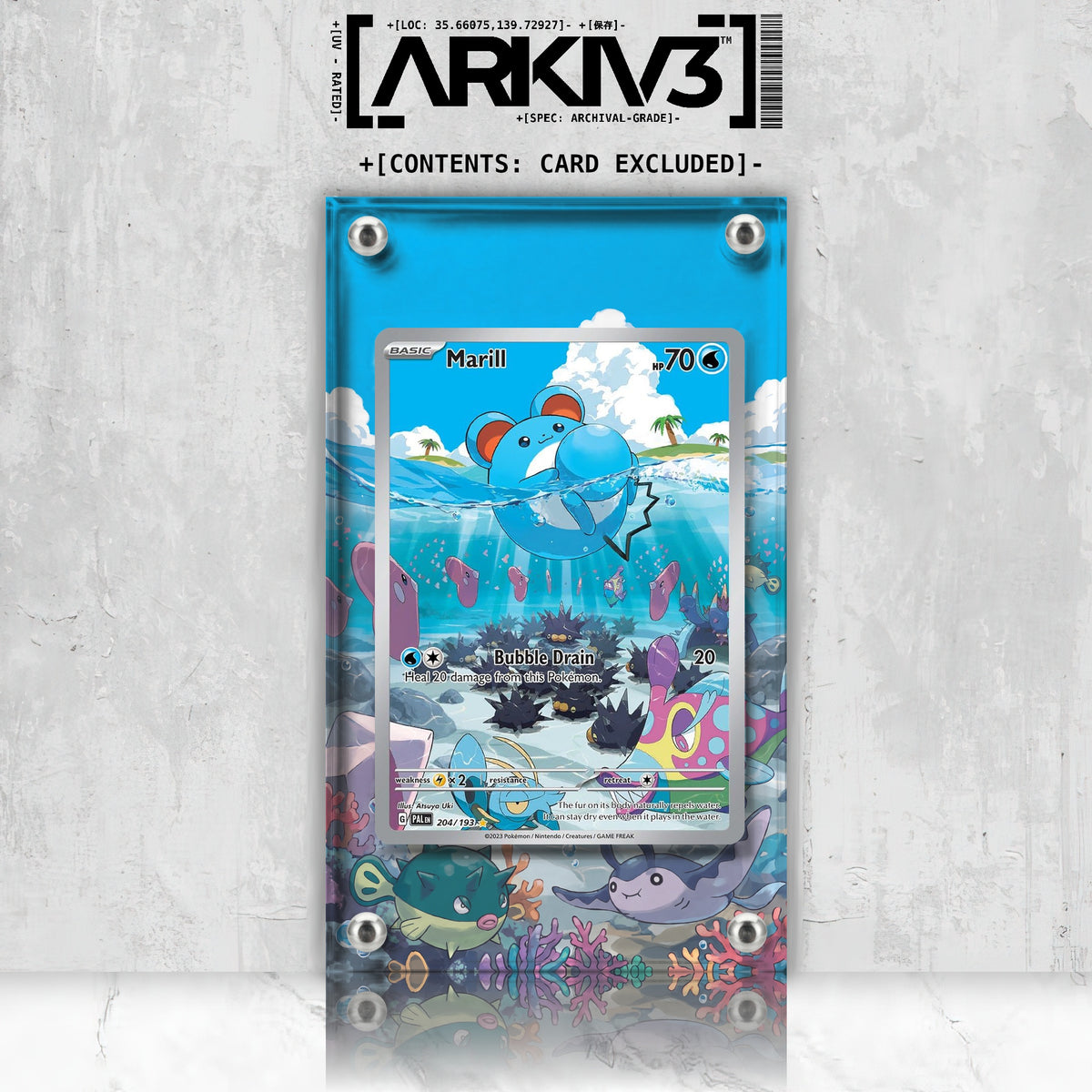 [UNIT: 204/193] // Marill Extended Art Display Case - Raw