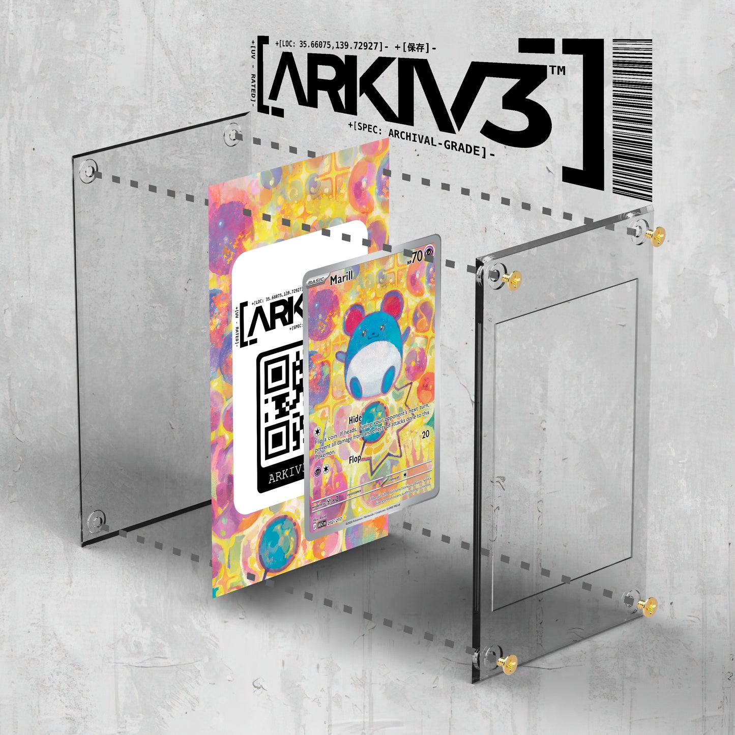 [UNIT: 232/217] // Marill Extended Art Display Case - Raw