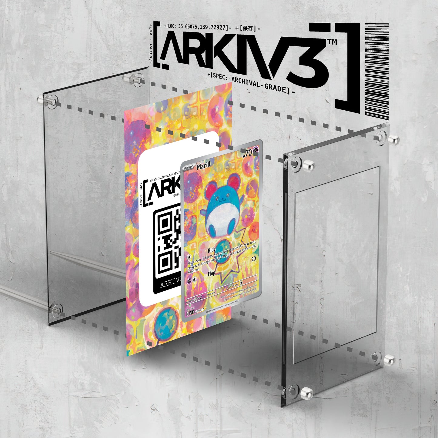 [UNIT: 232/217] // Marill Extended Art Display Case - Raw