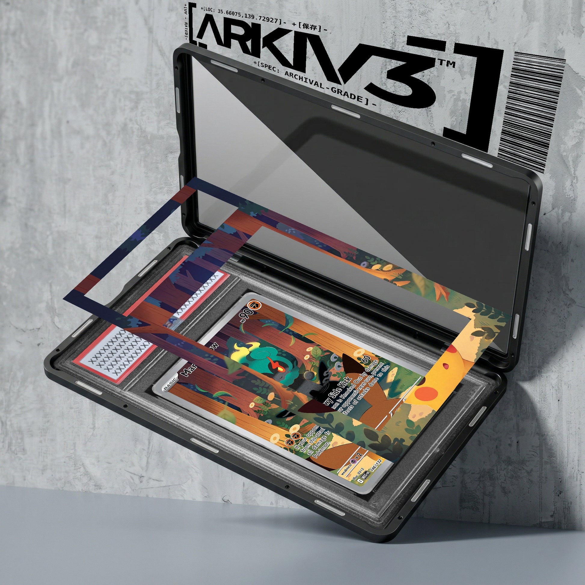 ARKIV3 PSA graded exploded mockup