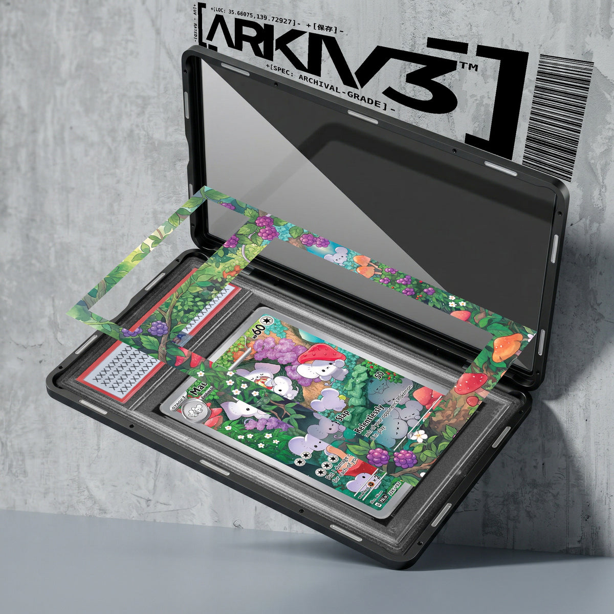 ARKIV3 PSA graded exploded mockup