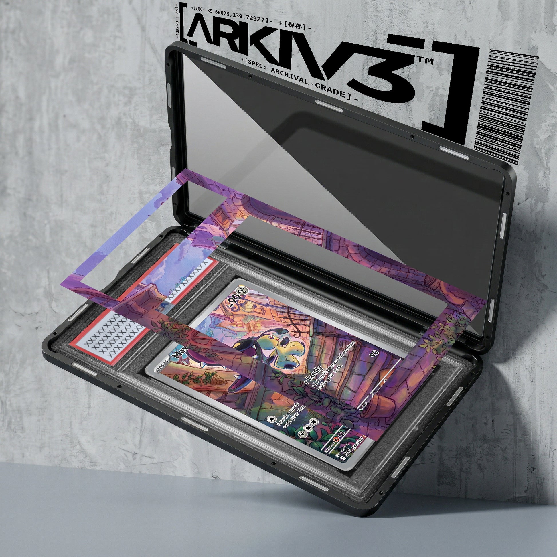 ARKIV3 PSA graded exploded mockup