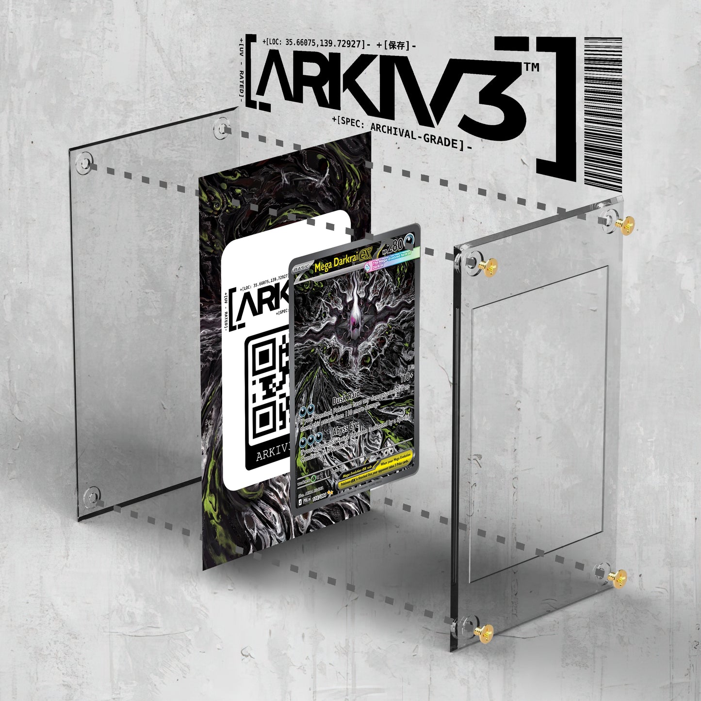 [UNIT: 116/84] // Mega Darkrai ex Extended Art Display Case - Raw