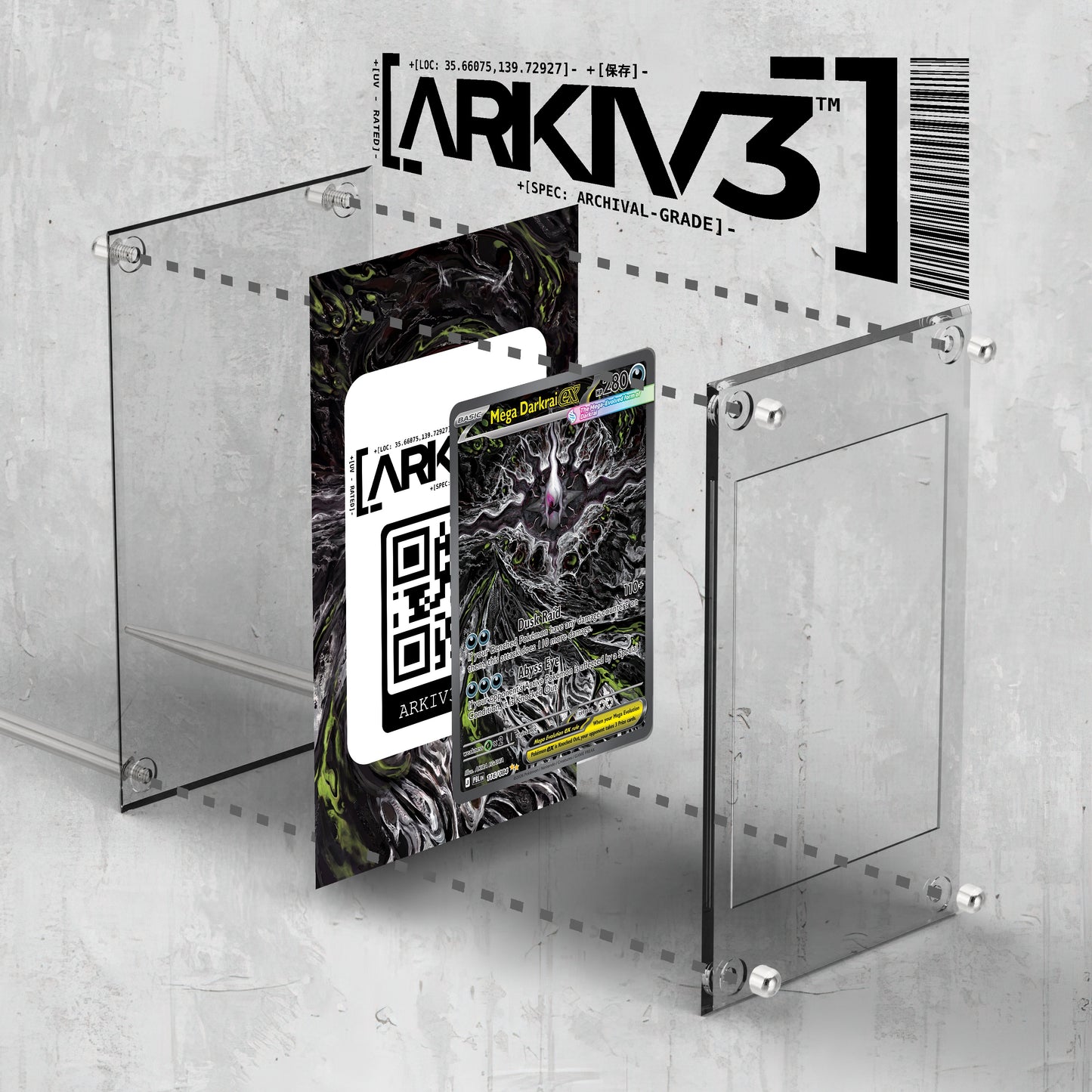 [UNIT: 116/84] // Mega Darkrai ex Extended Art Display Case - Raw