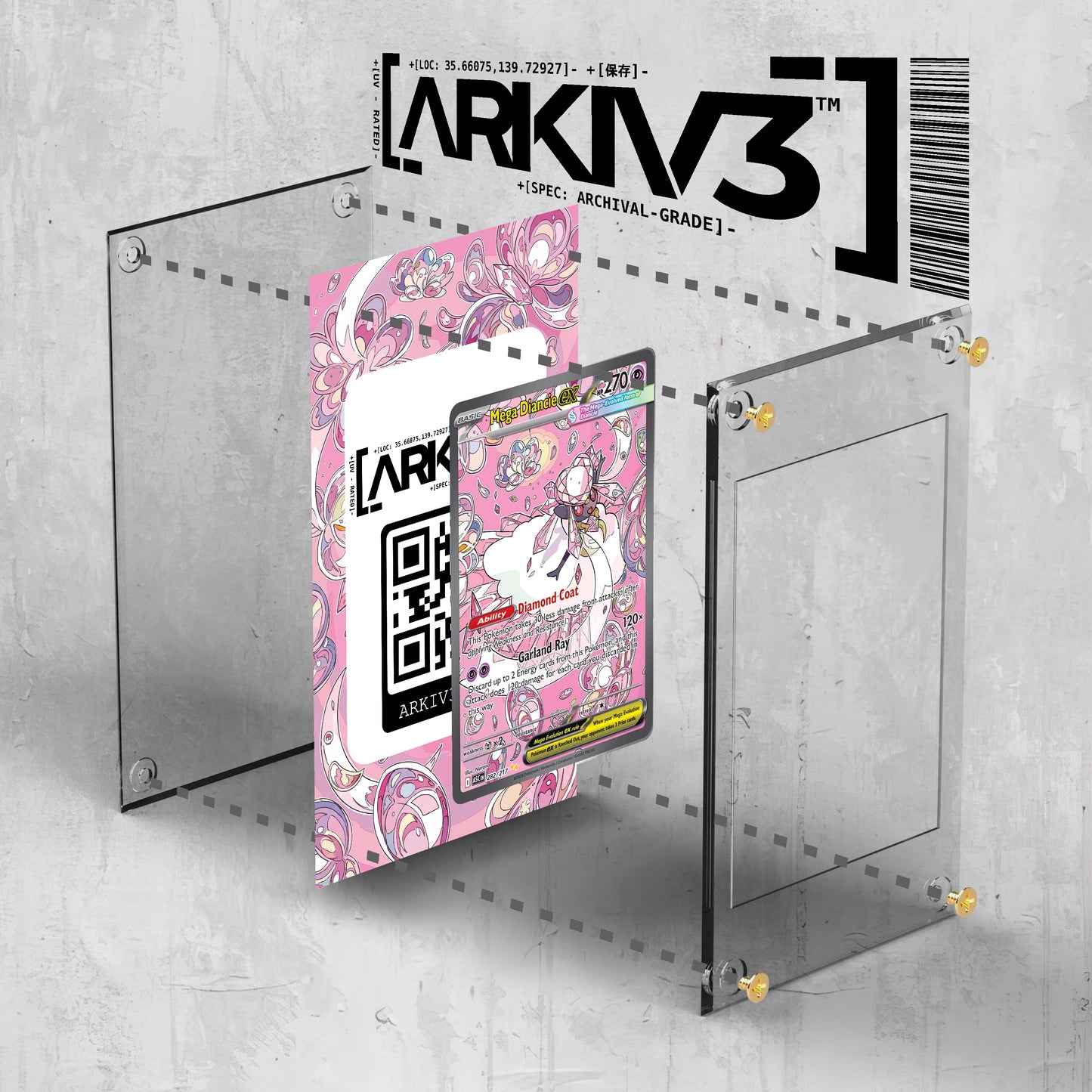 [UNIT: 282/217] // Mega Diancie ex Extended Art Display Case - Raw
