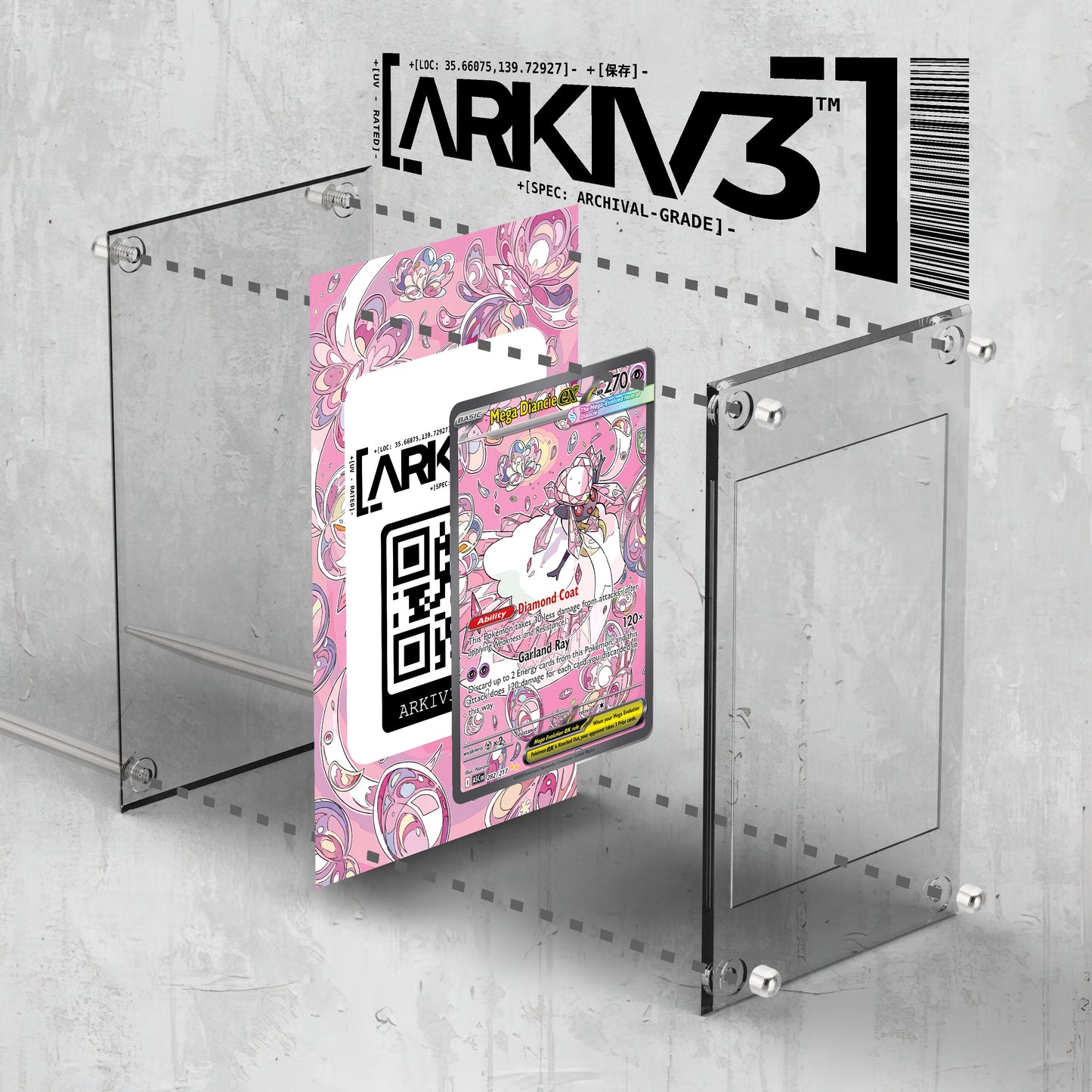[UNIT: 282/217] // Mega Diancie ex Extended Art Display Case - Raw
