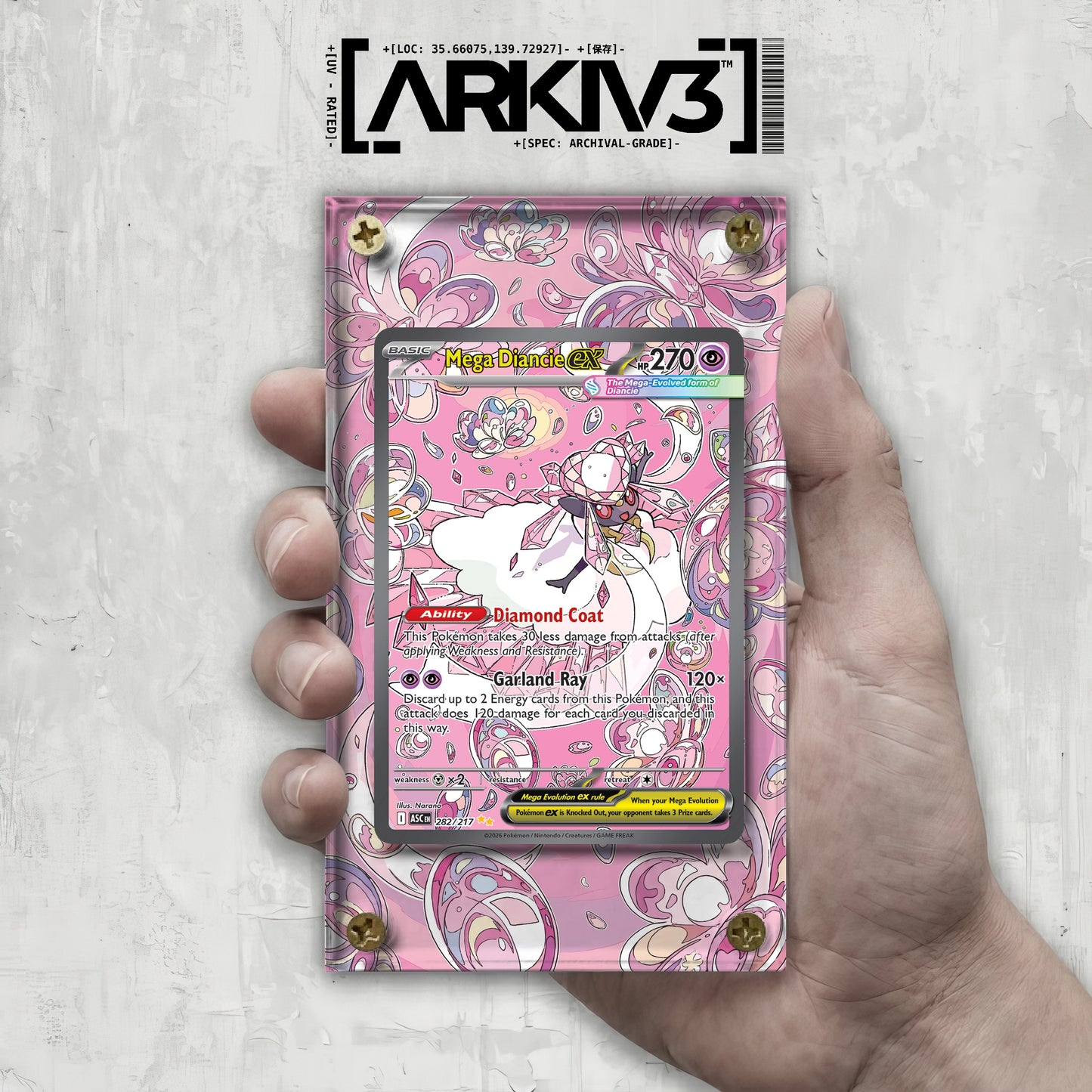 [UNIT: 282/217] // Mega Diancie ex Extended Art Display Case - Raw