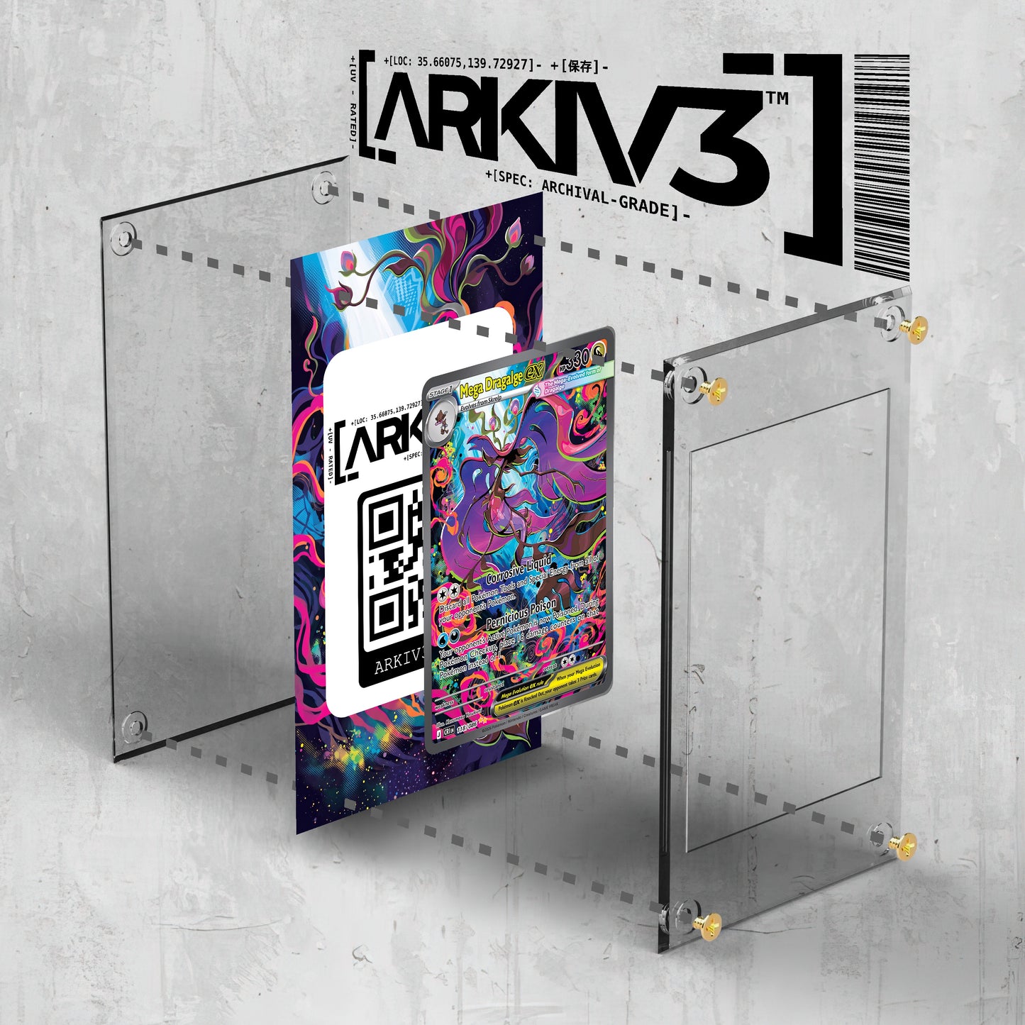 [UNIT: 118/86] // Mega Dragalge ex Extended Art Display Case - Raw