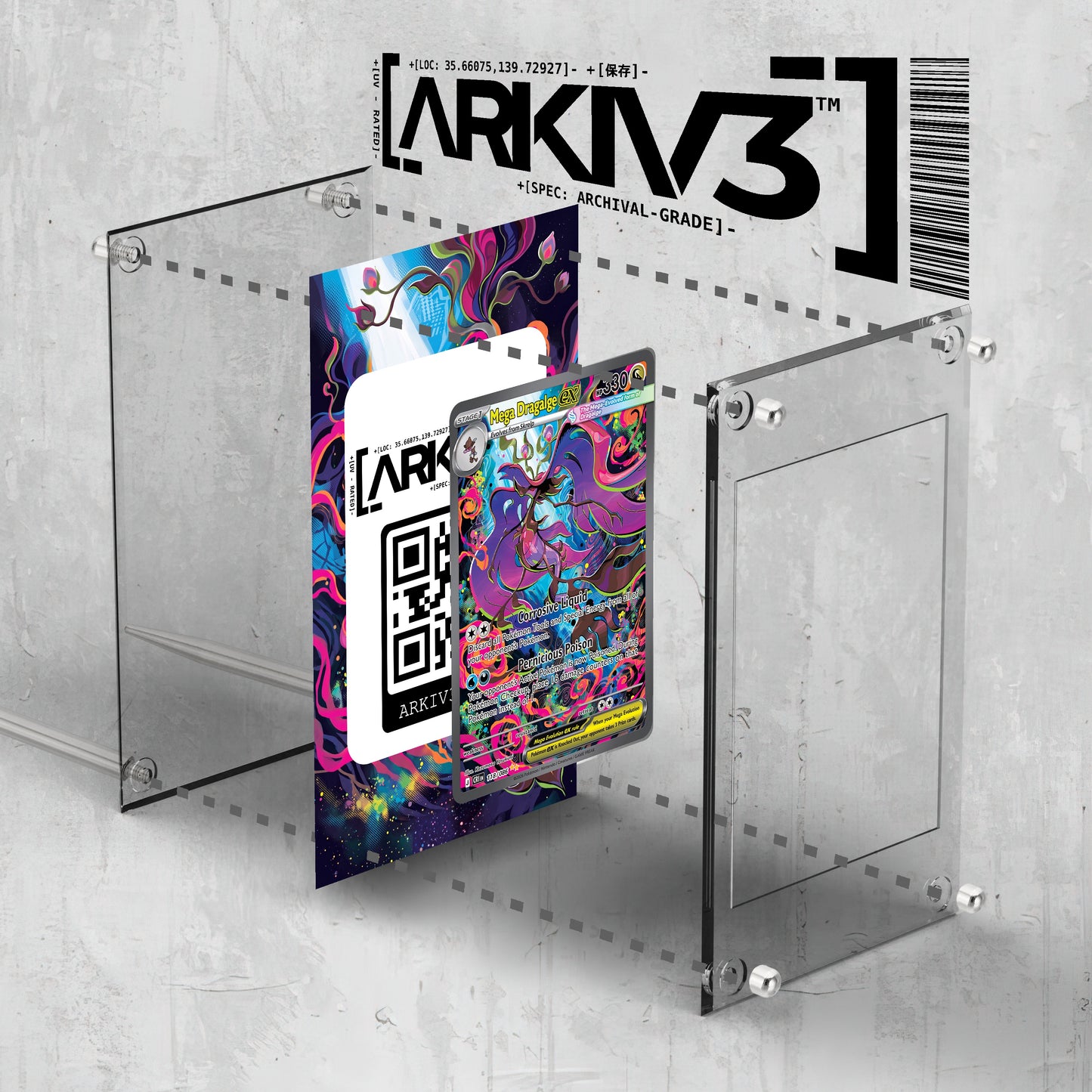 [UNIT: 118/86] // Mega Dragalge ex Extended Art Display Case - Raw