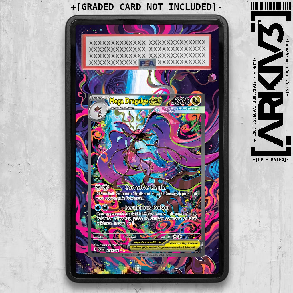 [UNIT: 118/86] // Mega Dragalge ex Extended Art Display Case - Graded